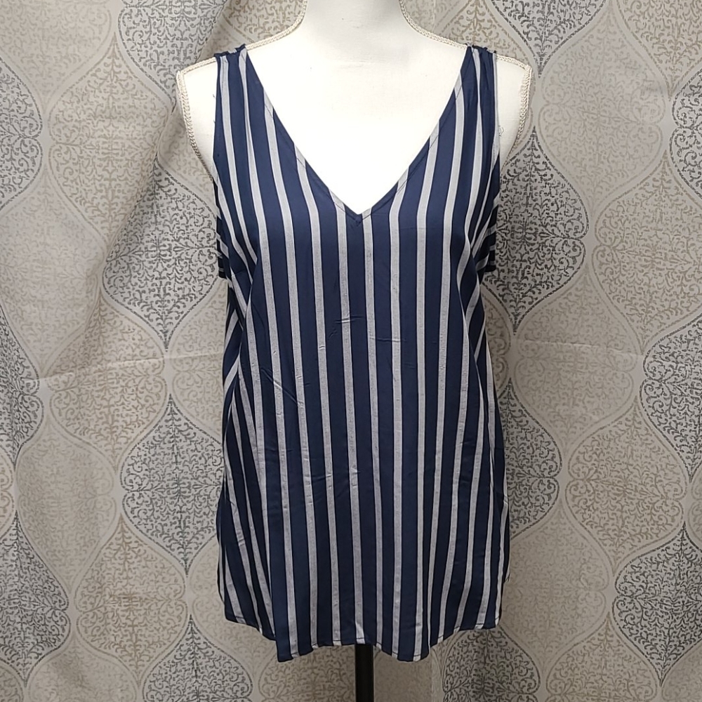 Blue striped tank
